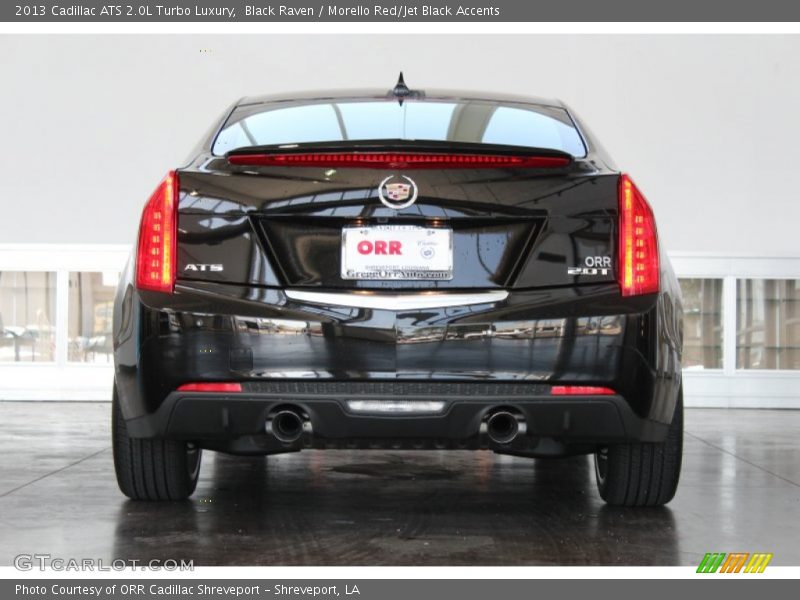 Black Raven / Morello Red/Jet Black Accents 2013 Cadillac ATS 2.0L Turbo Luxury