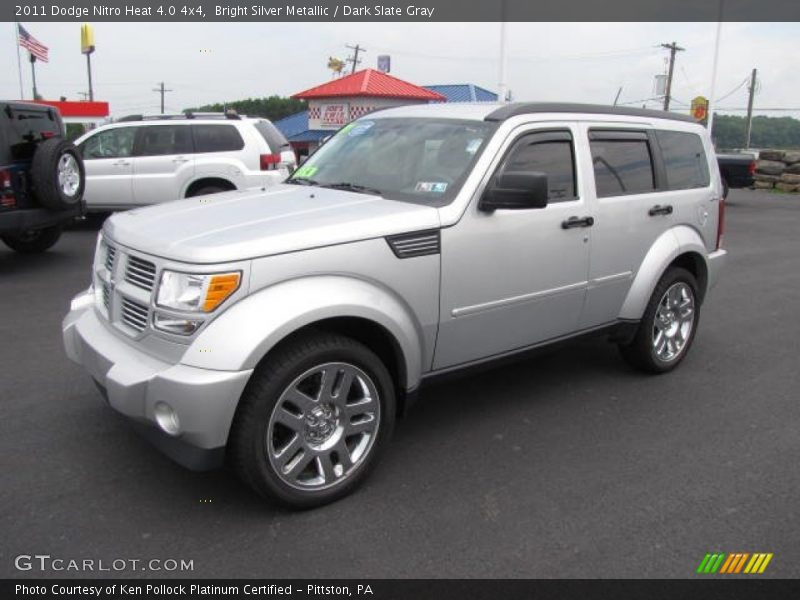 Bright Silver Metallic / Dark Slate Gray 2011 Dodge Nitro Heat 4.0 4x4