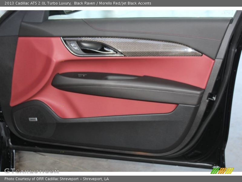 Black Raven / Morello Red/Jet Black Accents 2013 Cadillac ATS 2.0L Turbo Luxury
