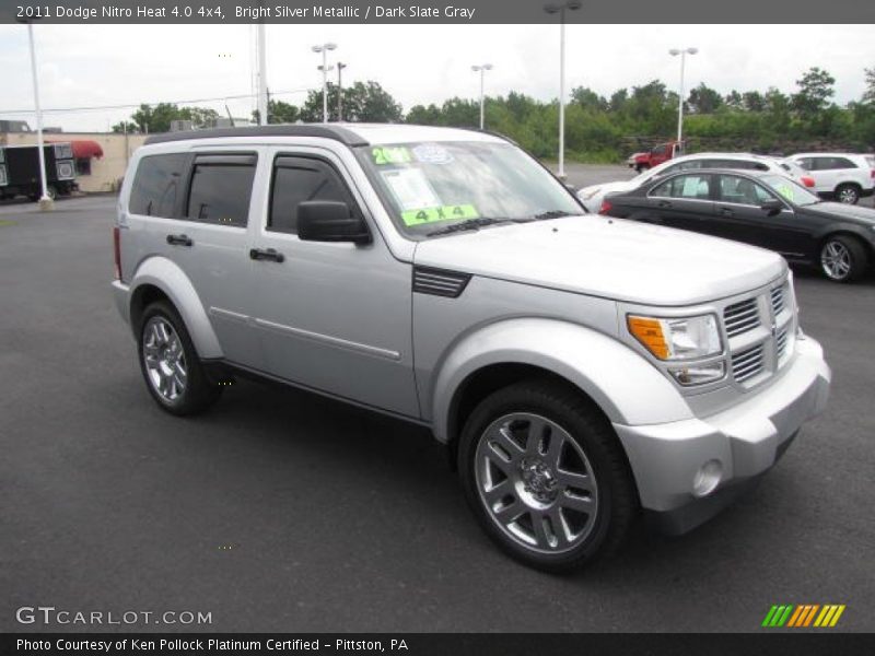 Bright Silver Metallic / Dark Slate Gray 2011 Dodge Nitro Heat 4.0 4x4