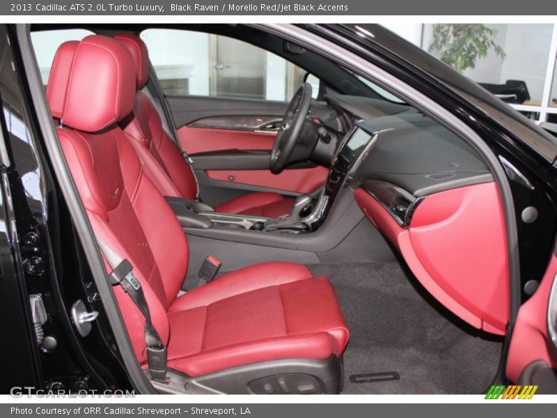 Black Raven / Morello Red/Jet Black Accents 2013 Cadillac ATS 2.0L Turbo Luxury