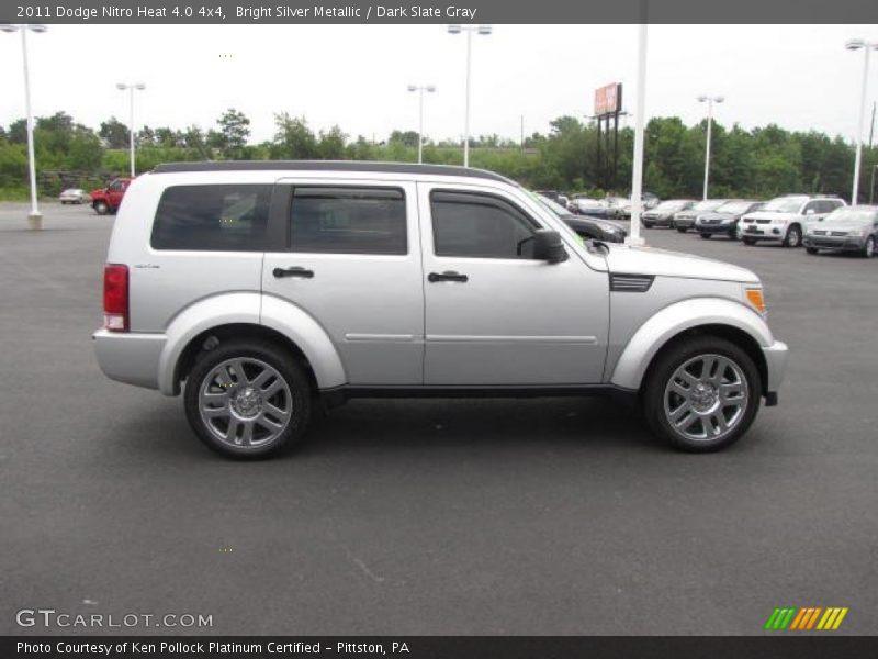 Bright Silver Metallic / Dark Slate Gray 2011 Dodge Nitro Heat 4.0 4x4