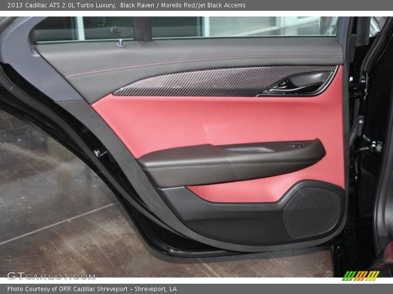 Black Raven / Morello Red/Jet Black Accents 2013 Cadillac ATS 2.0L Turbo Luxury