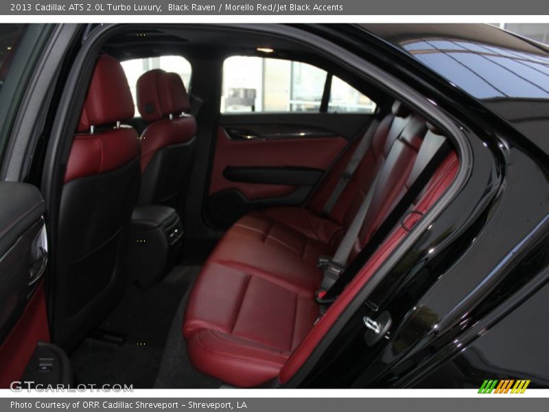 Black Raven / Morello Red/Jet Black Accents 2013 Cadillac ATS 2.0L Turbo Luxury