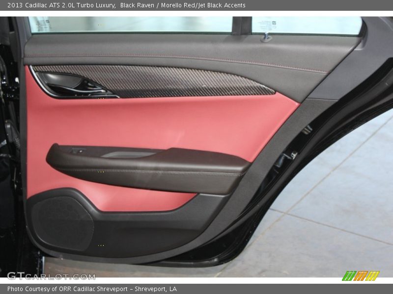 Black Raven / Morello Red/Jet Black Accents 2013 Cadillac ATS 2.0L Turbo Luxury