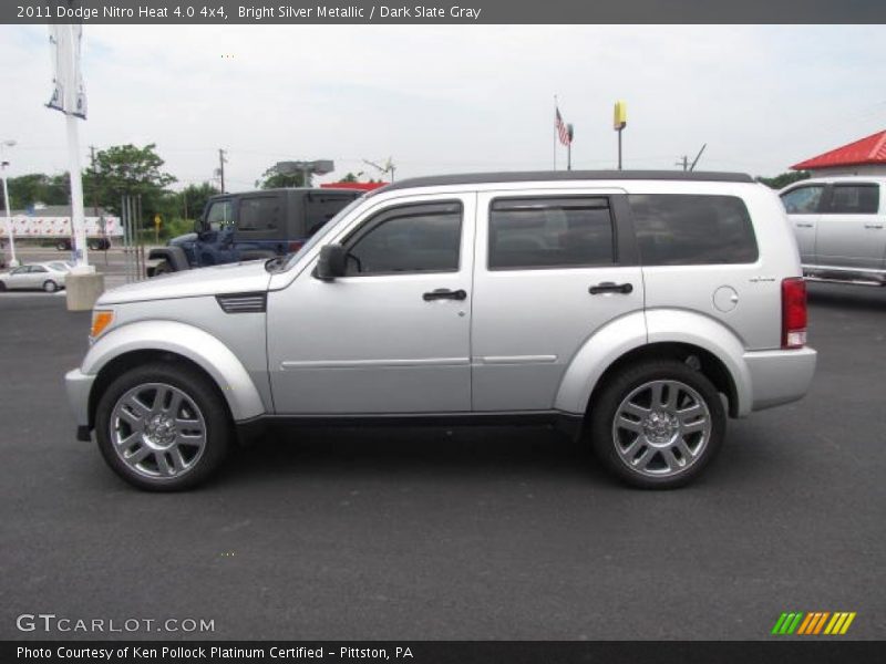 Bright Silver Metallic / Dark Slate Gray 2011 Dodge Nitro Heat 4.0 4x4