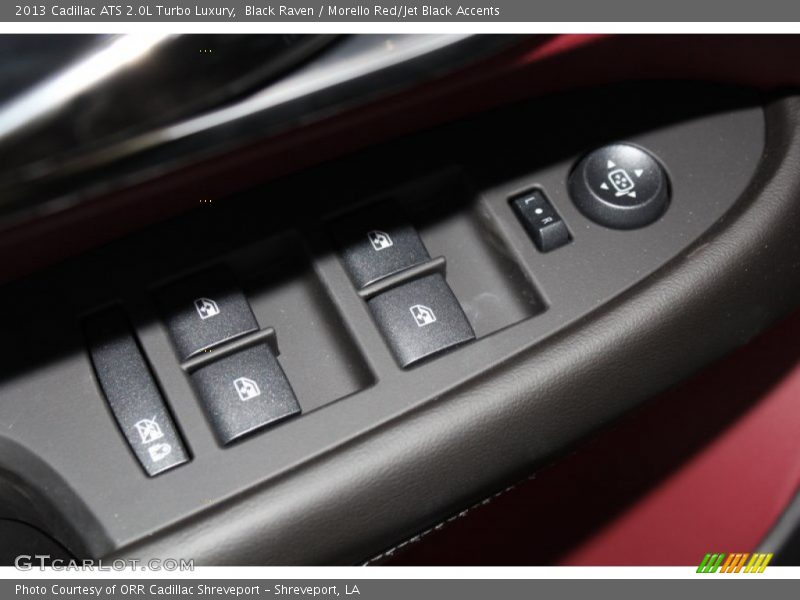 Black Raven / Morello Red/Jet Black Accents 2013 Cadillac ATS 2.0L Turbo Luxury