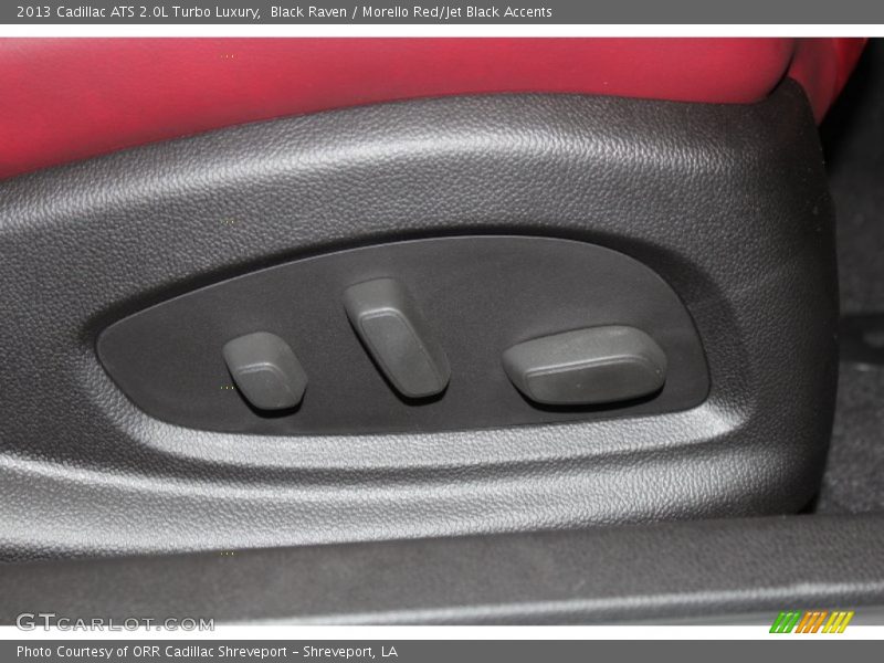 Black Raven / Morello Red/Jet Black Accents 2013 Cadillac ATS 2.0L Turbo Luxury