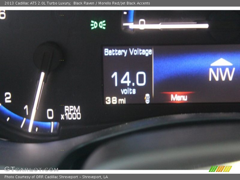 Black Raven / Morello Red/Jet Black Accents 2013 Cadillac ATS 2.0L Turbo Luxury