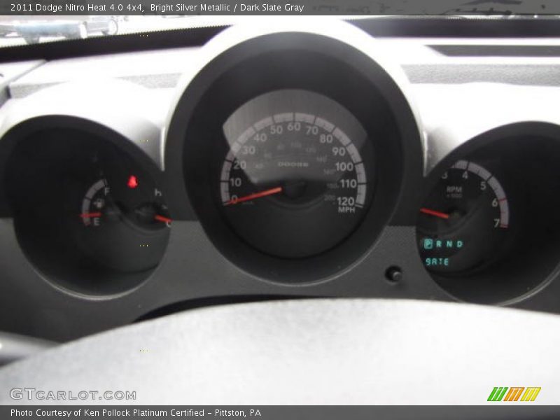Bright Silver Metallic / Dark Slate Gray 2011 Dodge Nitro Heat 4.0 4x4