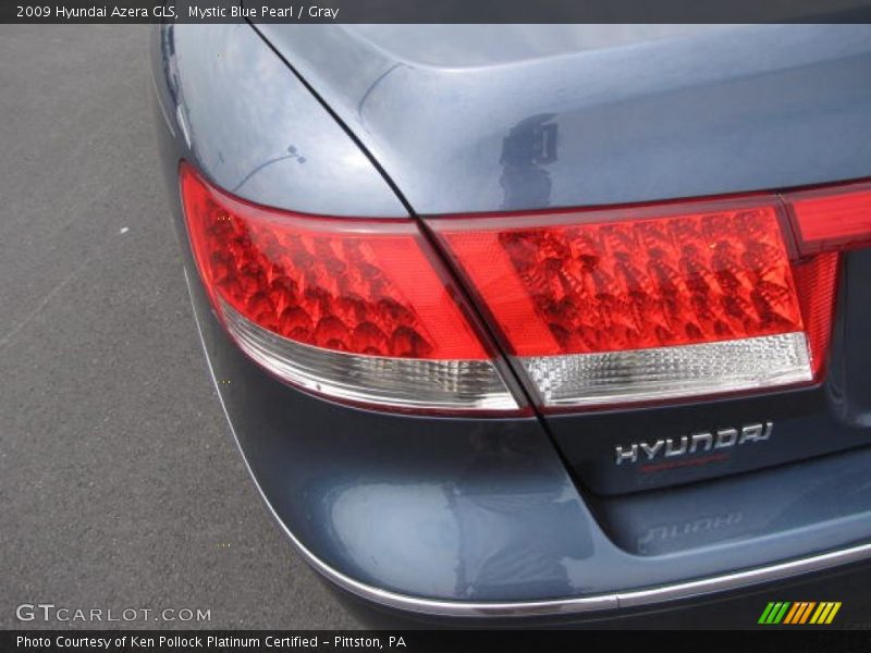 Mystic Blue Pearl / Gray 2009 Hyundai Azera GLS