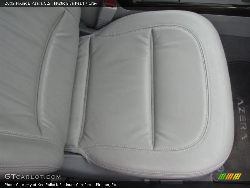 Mystic Blue Pearl / Gray 2009 Hyundai Azera GLS