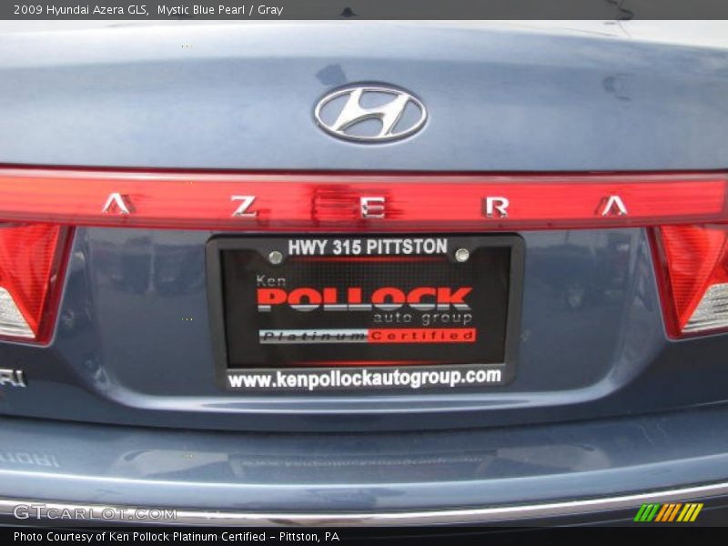 Mystic Blue Pearl / Gray 2009 Hyundai Azera GLS