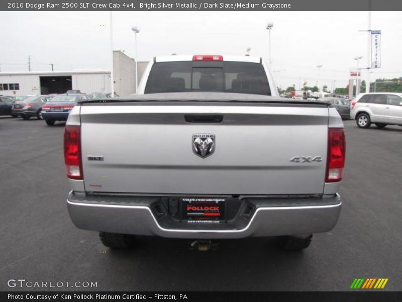 Bright Silver Metallic / Dark Slate/Medium Graystone 2010 Dodge Ram 2500 SLT Crew Cab 4x4