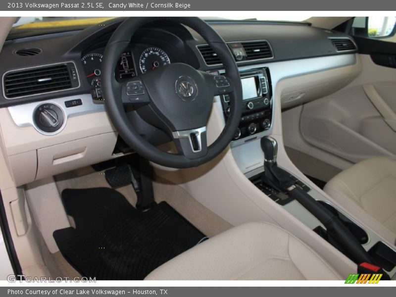 Candy White / Cornsilk Beige 2013 Volkswagen Passat 2.5L SE