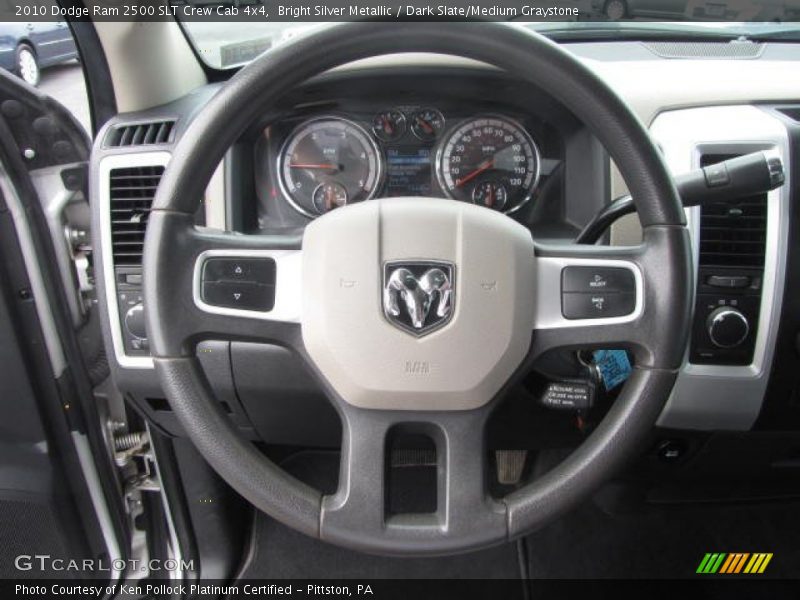 Bright Silver Metallic / Dark Slate/Medium Graystone 2010 Dodge Ram 2500 SLT Crew Cab 4x4