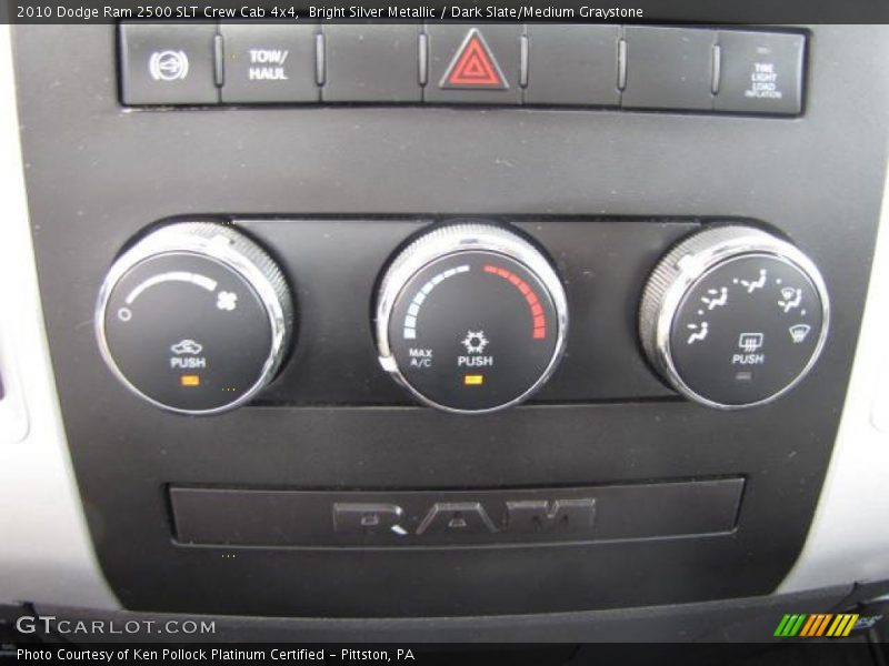 Bright Silver Metallic / Dark Slate/Medium Graystone 2010 Dodge Ram 2500 SLT Crew Cab 4x4