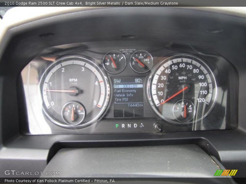 Bright Silver Metallic / Dark Slate/Medium Graystone 2010 Dodge Ram 2500 SLT Crew Cab 4x4