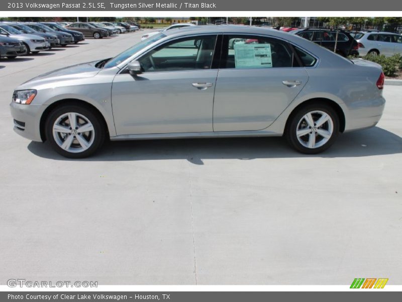 Tungsten Silver Metallic / Titan Black 2013 Volkswagen Passat 2.5L SE