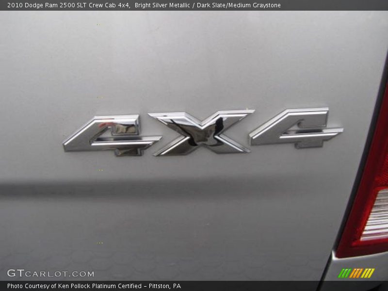 Bright Silver Metallic / Dark Slate/Medium Graystone 2010 Dodge Ram 2500 SLT Crew Cab 4x4