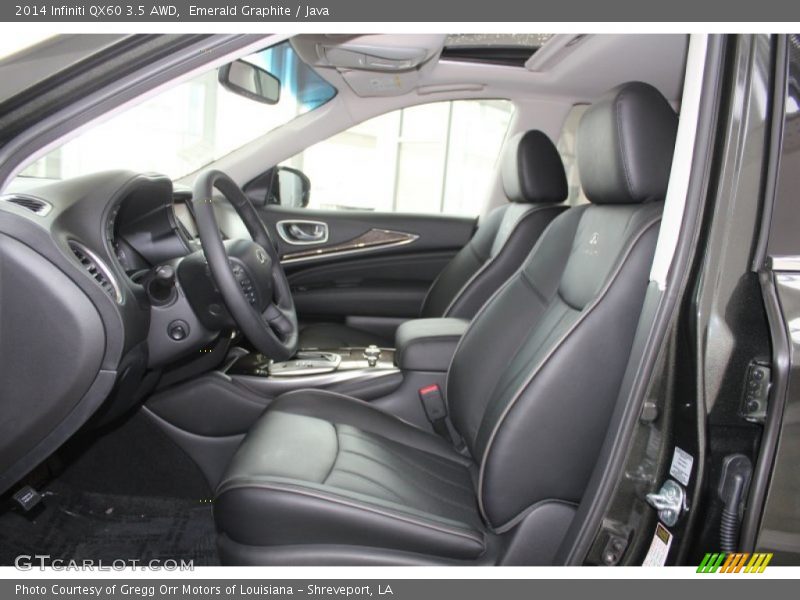 Front Seat of 2014 QX60 3.5 AWD