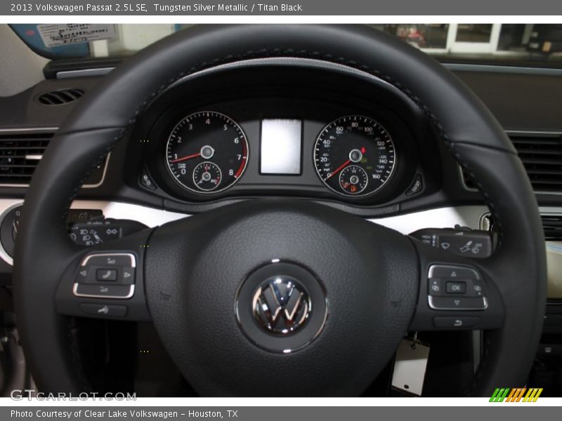 Tungsten Silver Metallic / Titan Black 2013 Volkswagen Passat 2.5L SE