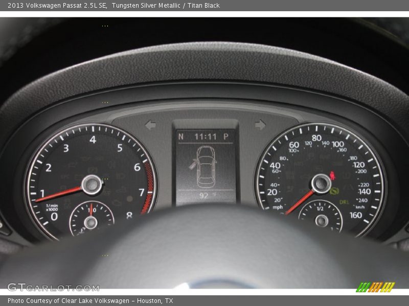 Tungsten Silver Metallic / Titan Black 2013 Volkswagen Passat 2.5L SE