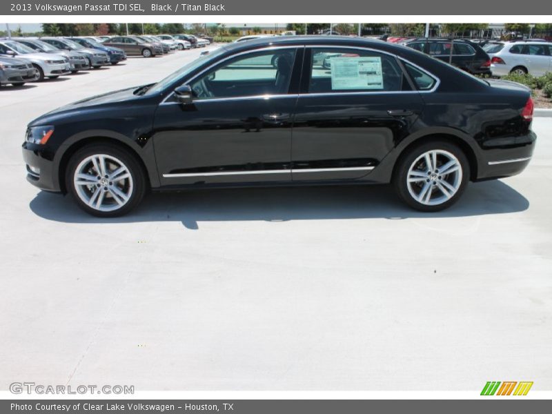 Black / Titan Black 2013 Volkswagen Passat TDI SEL