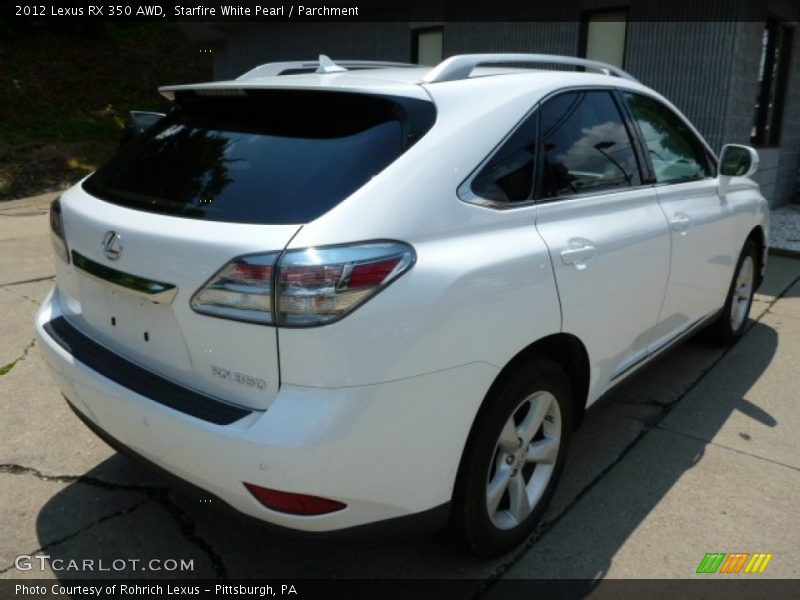 Starfire White Pearl / Parchment 2012 Lexus RX 350 AWD