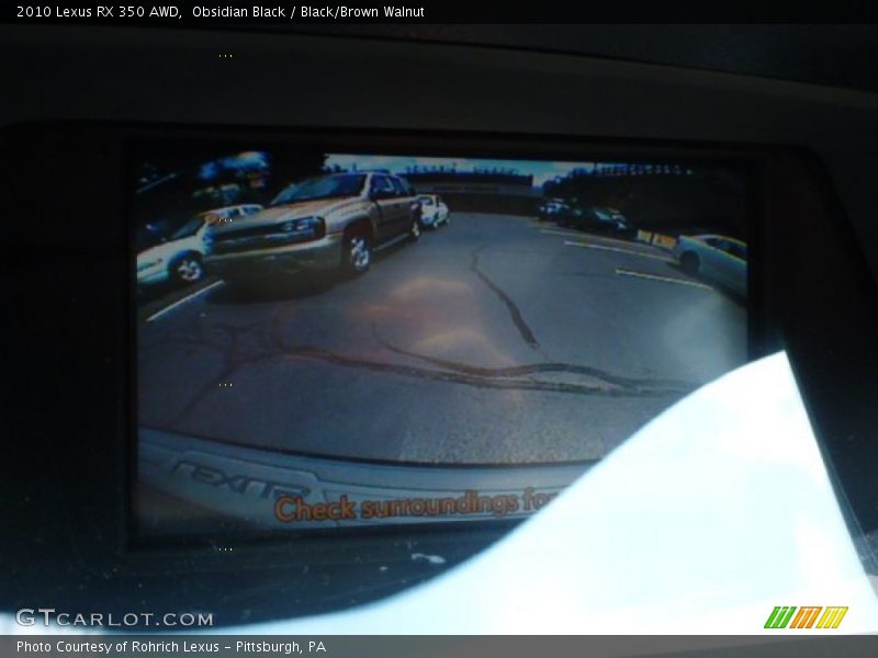 Obsidian Black / Black/Brown Walnut 2010 Lexus RX 350 AWD