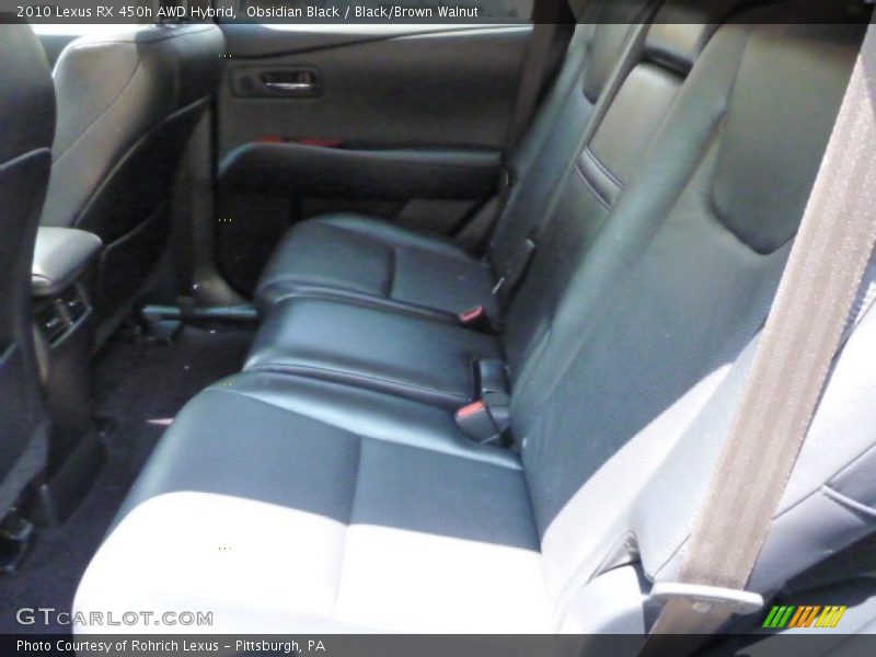 Obsidian Black / Black/Brown Walnut 2010 Lexus RX 450h AWD Hybrid