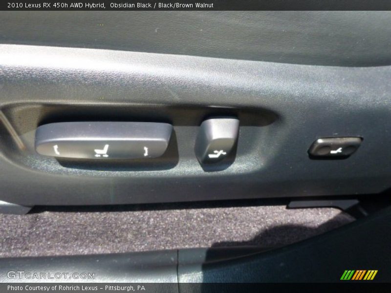 Obsidian Black / Black/Brown Walnut 2010 Lexus RX 450h AWD Hybrid