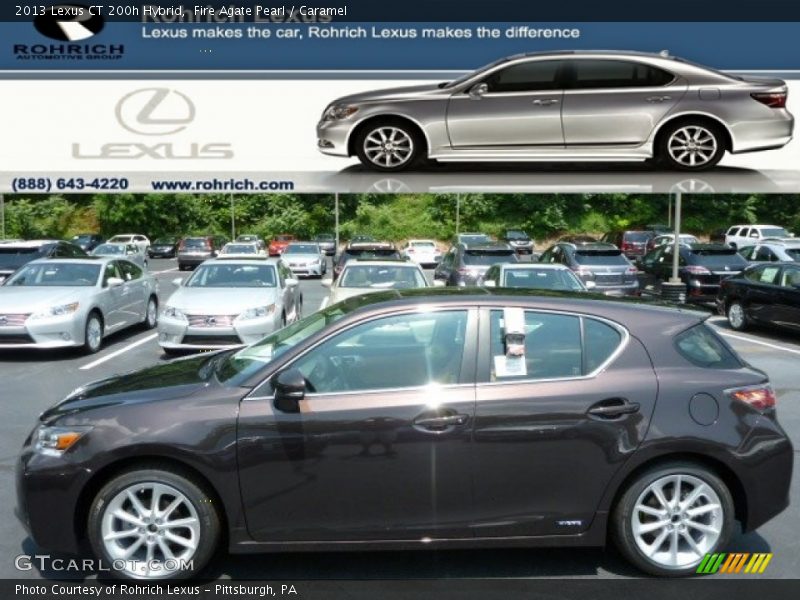 Fire Agate Pearl / Caramel 2013 Lexus CT 200h Hybrid