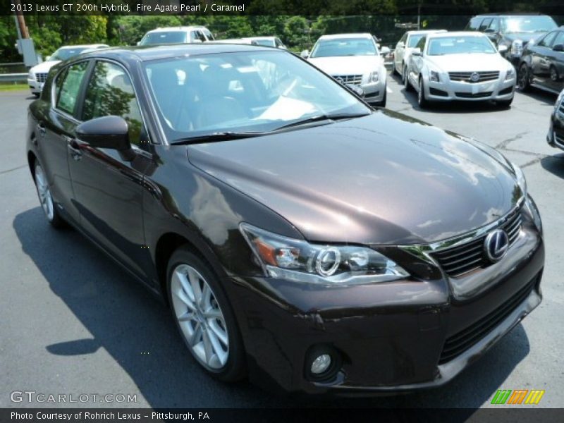 Fire Agate Pearl / Caramel 2013 Lexus CT 200h Hybrid