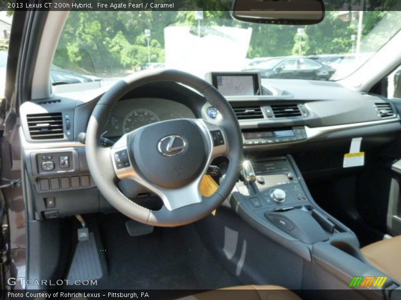 Fire Agate Pearl / Caramel 2013 Lexus CT 200h Hybrid