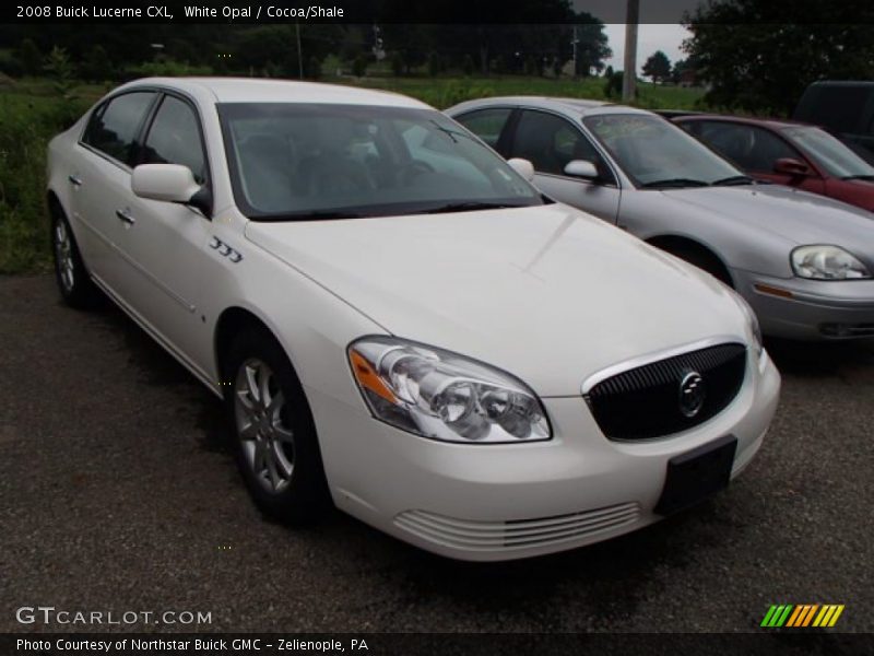 White Opal / Cocoa/Shale 2008 Buick Lucerne CXL