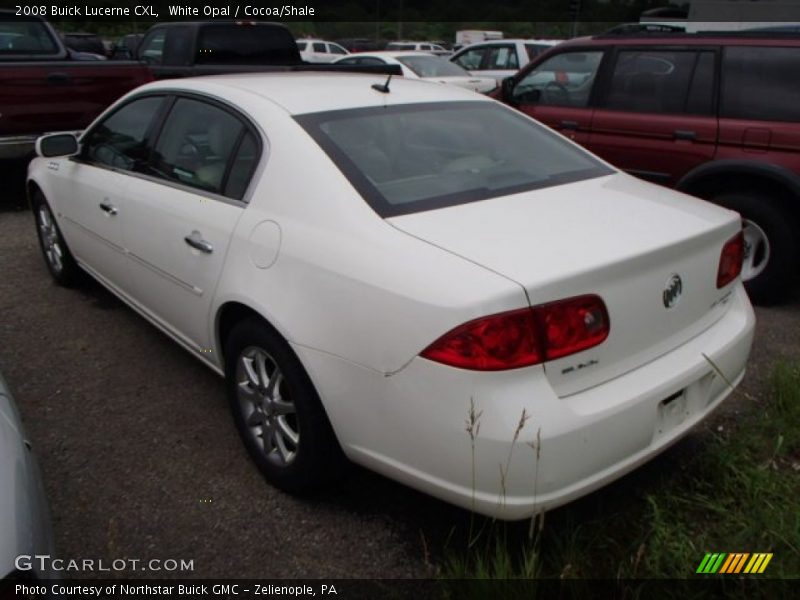 White Opal / Cocoa/Shale 2008 Buick Lucerne CXL