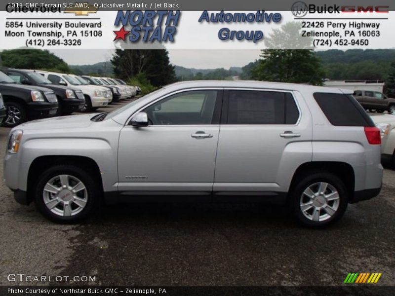 Quicksilver Metallic / Jet Black 2013 GMC Terrain SLE AWD