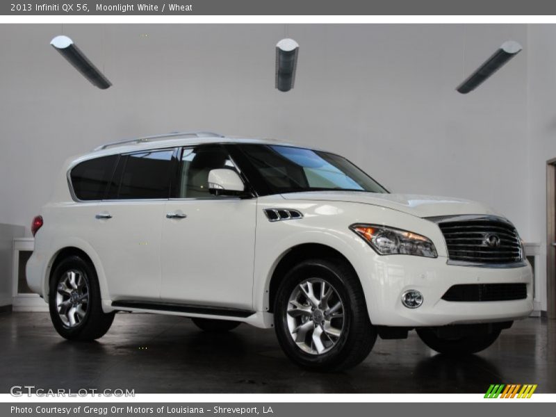 Moonlight White / Wheat 2013 Infiniti QX 56