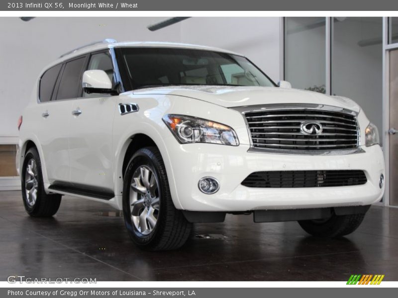 Moonlight White / Wheat 2013 Infiniti QX 56