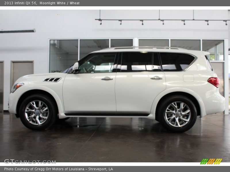 Moonlight White / Wheat 2013 Infiniti QX 56