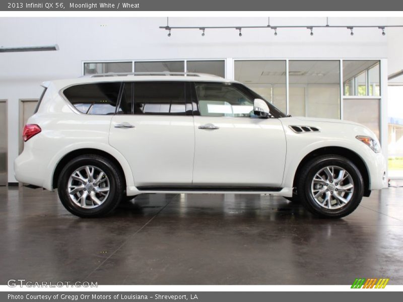 Moonlight White / Wheat 2013 Infiniti QX 56