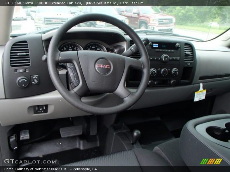 Quicksilver Metallic / Dark Titanium 2013 GMC Sierra 2500HD Extended Cab 4x4