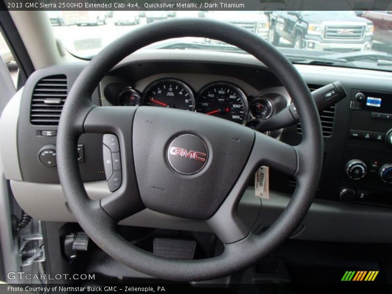 Quicksilver Metallic / Dark Titanium 2013 GMC Sierra 2500HD Extended Cab 4x4
