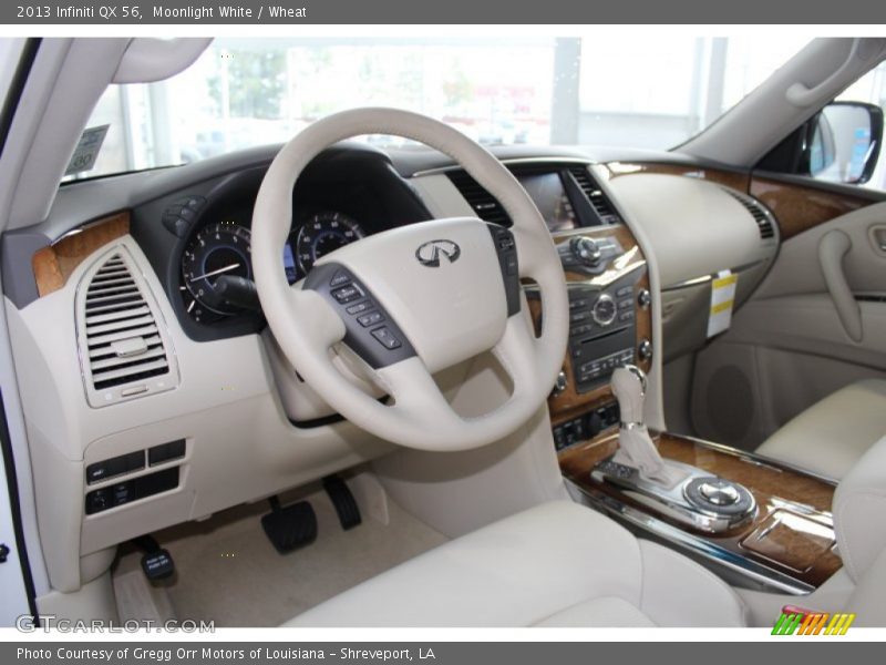 Moonlight White / Wheat 2013 Infiniti QX 56