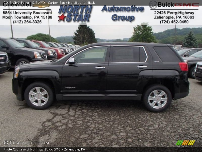 Carbon Black Metallic / Jet Black 2013 GMC Terrain SLE AWD