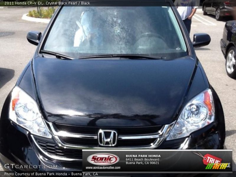 Crystal Black Pearl / Black 2011 Honda CR-V EX