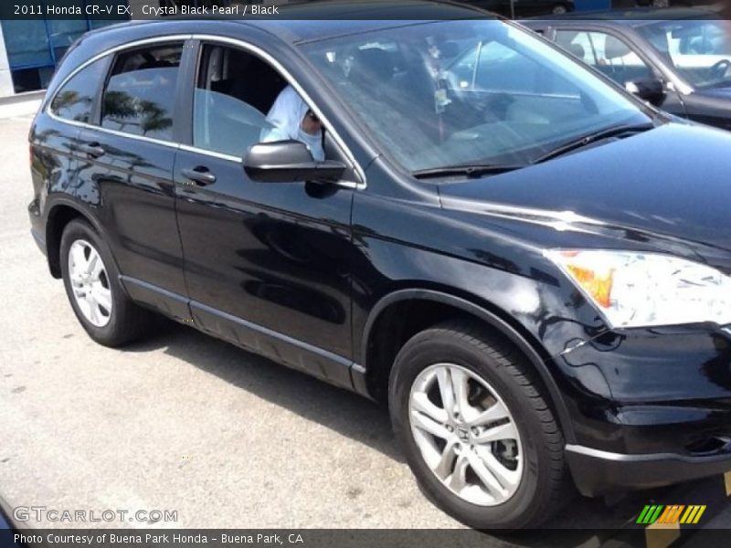 Crystal Black Pearl / Black 2011 Honda CR-V EX