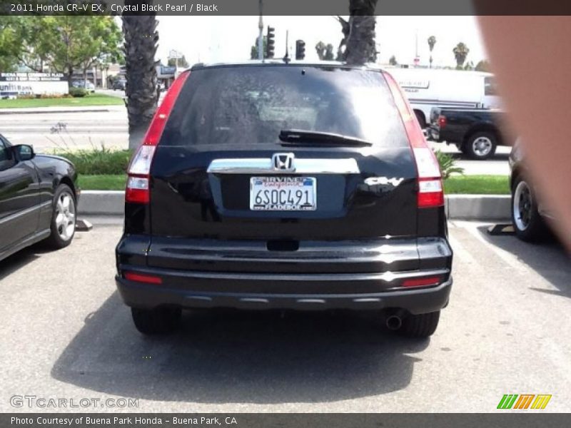 Crystal Black Pearl / Black 2011 Honda CR-V EX