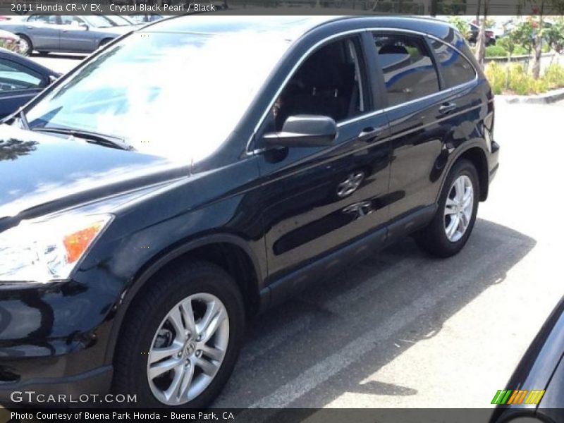 Crystal Black Pearl / Black 2011 Honda CR-V EX